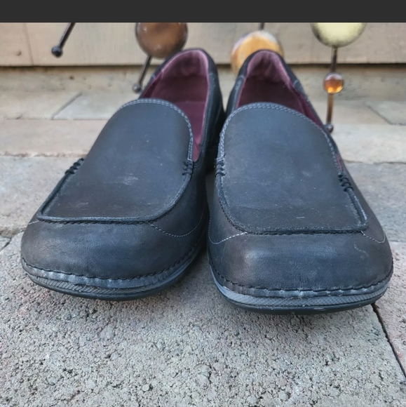 Merrell Women's 9.5 Namak Moc Black Leather Slip On Comfort Shoes J227314C - Picture 8 of 12